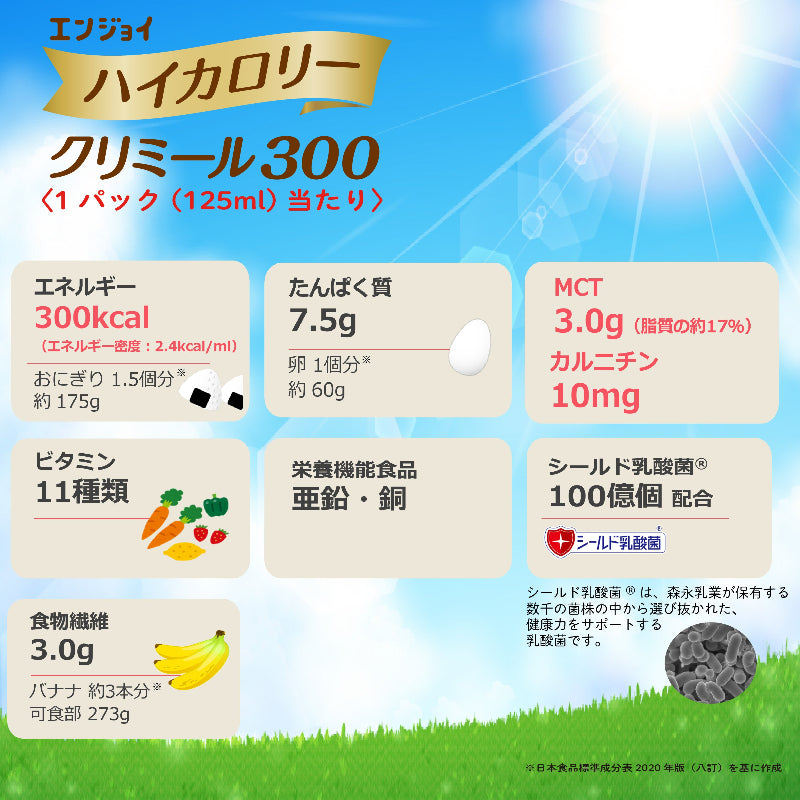 森永乳業 ハイカロリークリミール300【125ml】* – クオール株式会社