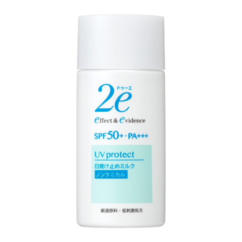 2e（ドゥーエ） 日焼け止めミルク（顔・からだ用） 敏感肌用日焼け止め【40ml】